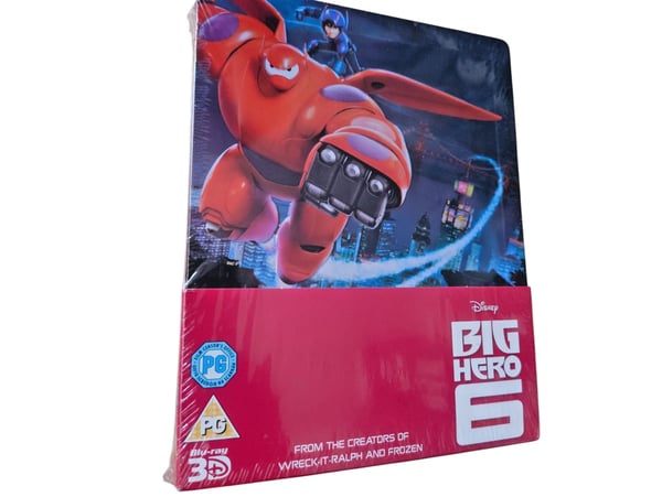 Disney Big Hero 6 Blu Ray/3D Steelbook OOS Brand New