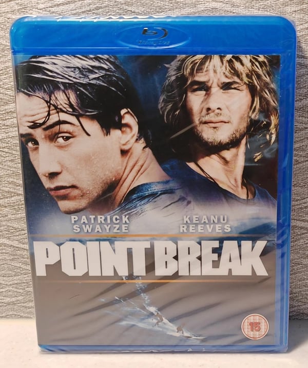 Point Break BluRay Patrick Swayze Keanu Reeves Region Free Brand New