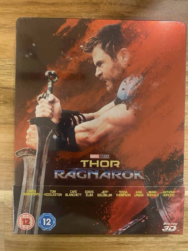 Thor Ragnarok 3D (& 2D Disc) Zavvi Limited Edition Steelbook Brand New