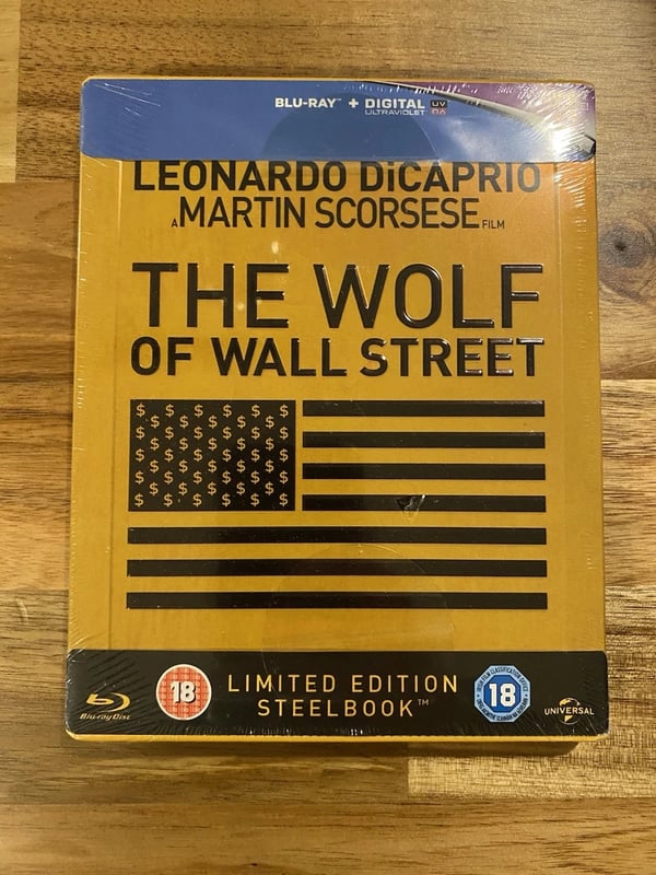 The Wolf Of Wall Street BluRay Steelbook Zavvi Limited Edition Brand New