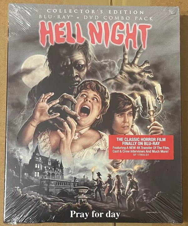 Hell Night Scream Factory 2018 Bluray US Region A Slipcover SLIPCOVER Brand New
