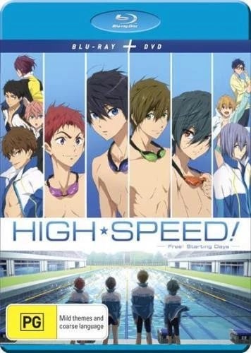 HIGH SPEED! FREE! STARTING DAYS THE MOVIE DVD/BLURAY COMBO Region B Blu Ray Brand New