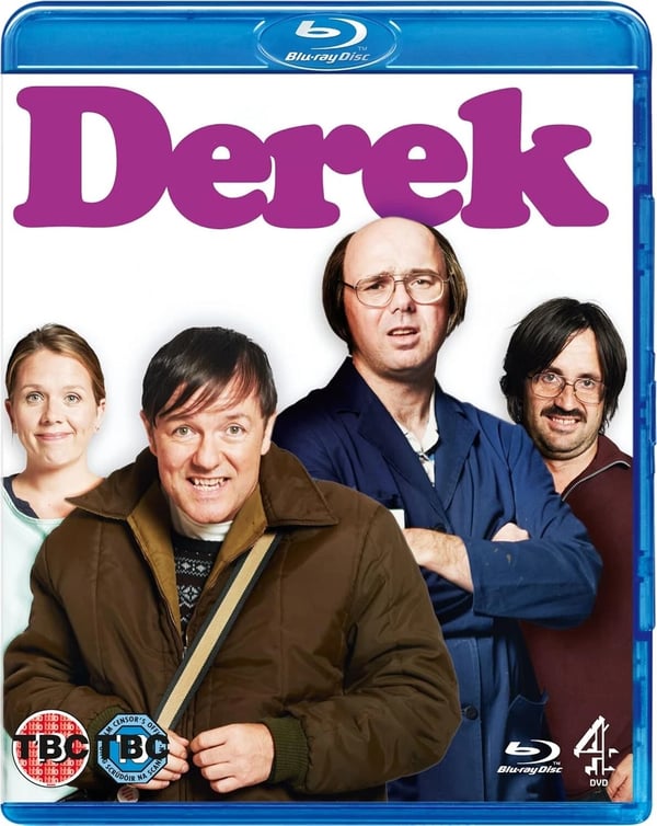 DEREK COMPLETE SERIES 1 Bluray 1st First Season One R2 Brand New