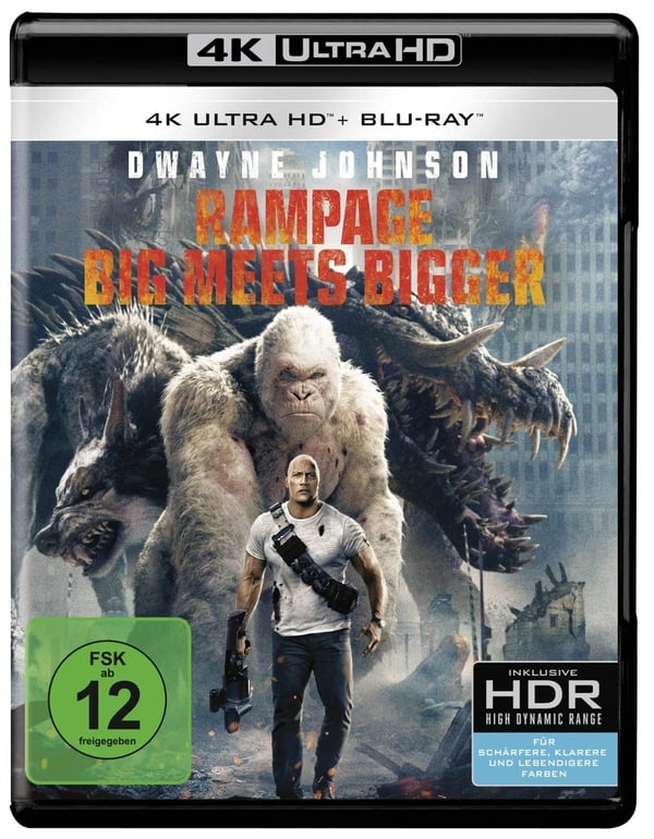 Rampage: Big Meets Bigger 4K UltraHD (4K UHD Bluray) Brand New
