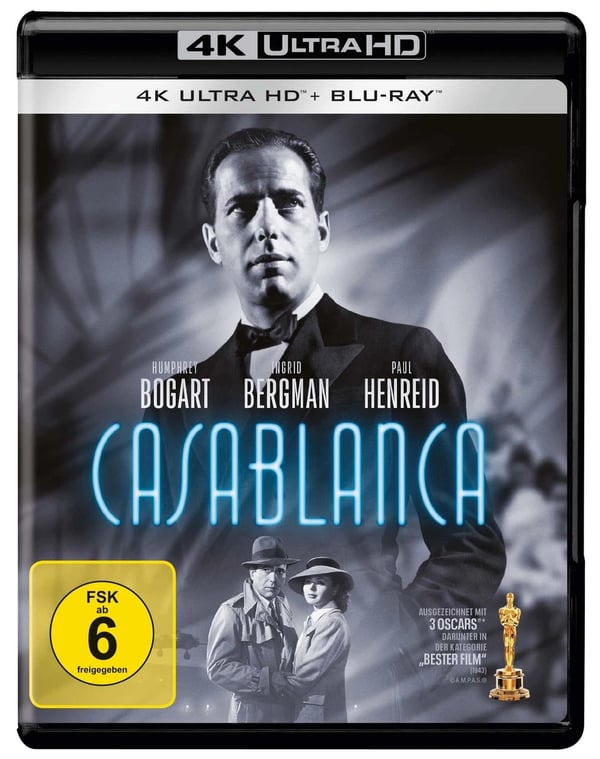 Casablanca (+ Bluray) (Bluray) Humphrey Bogart Ingrid Bergman Michael Curtiz Brand New