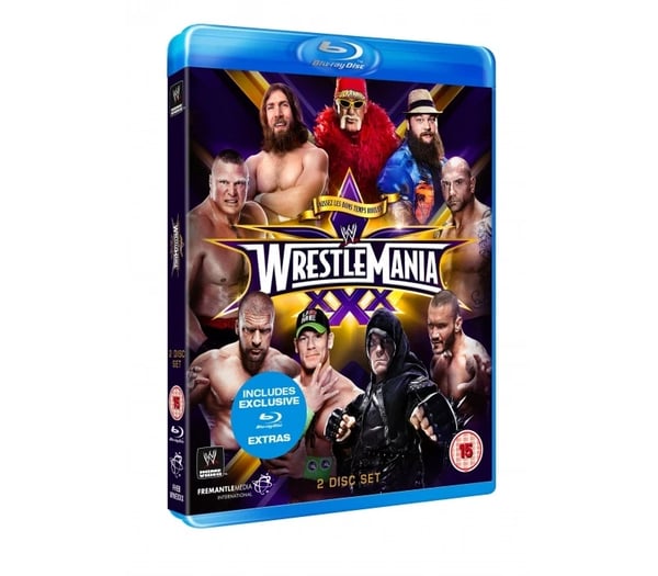 Official WWE Wrestlemania 30 XXX ( 2 Disc Blu Ray Set ) 2014 Brand New