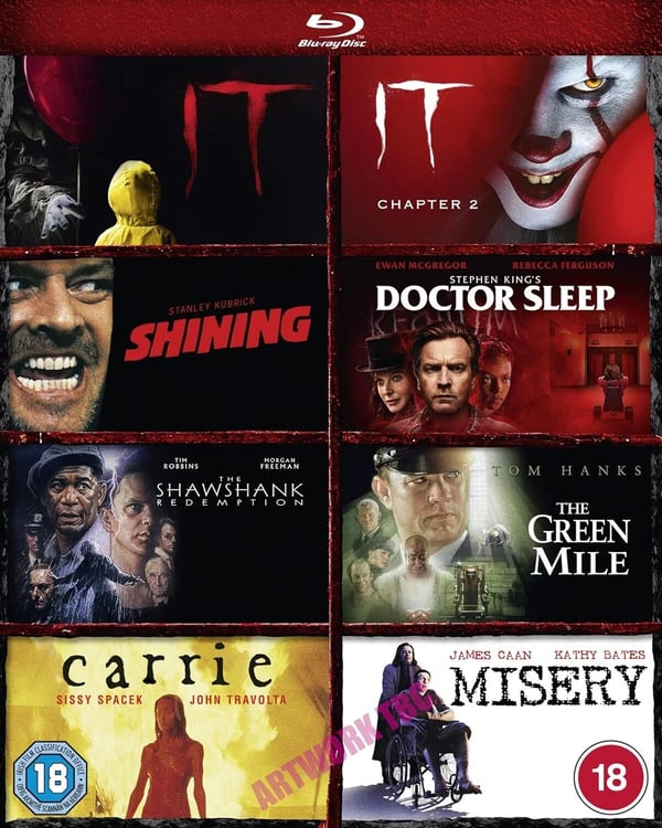 Stephen King 8Film Collection [Bluray] [] [2022] [Region Free] Brand New