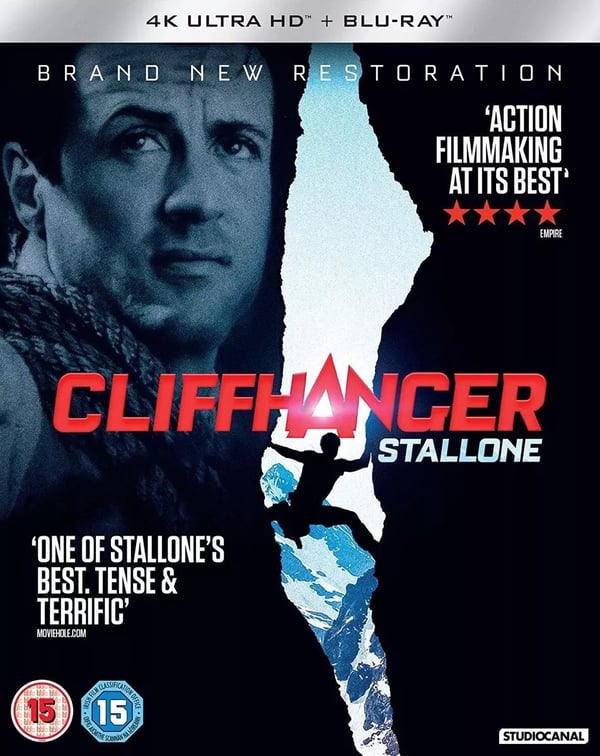 Cliffhanger [15] (2 Disc) 4K UHD + Bluray Sylvester Stallone Brand New