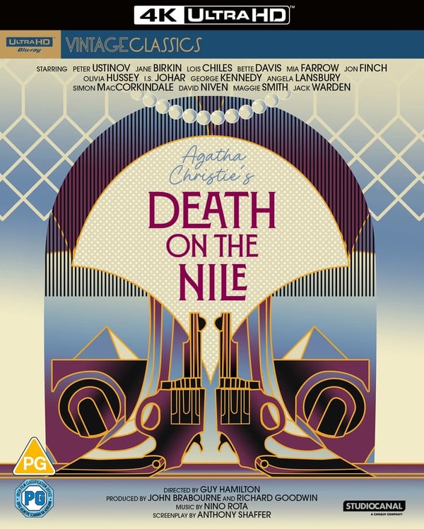 Death On the Nile (4K UHD Bluray) Maggie Smith Lois Chiles (PRESALE 24/11/2025) Brand New
