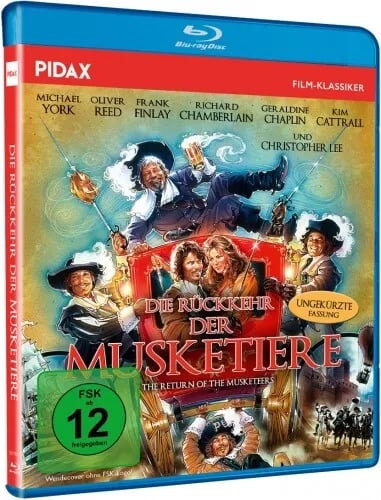 THE RETURN OF THE MUSKETEERS 1989 / Oliver Reed Region B Blu Ray Brand New