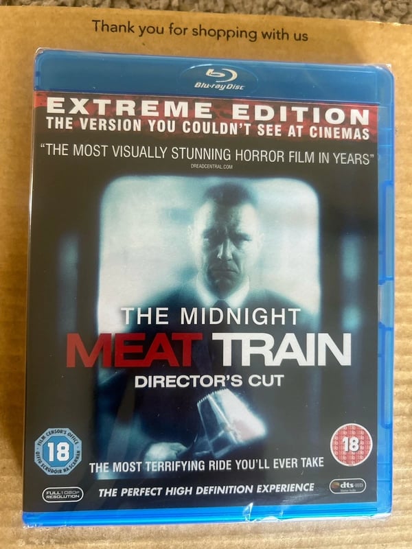 The Midnight Meat Train Directors Cut Clive Barker Blu Ray Brand New