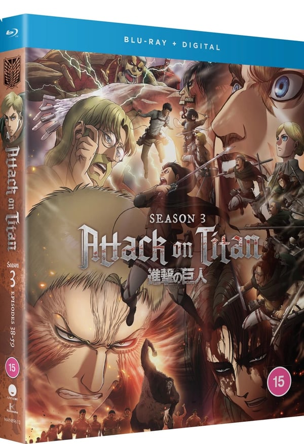 Attack On Titan: Season 3 (Bluray) Y?ki Kaji Marina Inoue Brand New