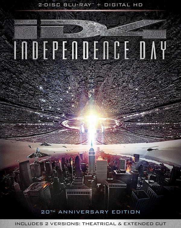 INDEPENDENCE DAY 20TH ANNIVERSARY 2016 / Region A Bluray Brand New