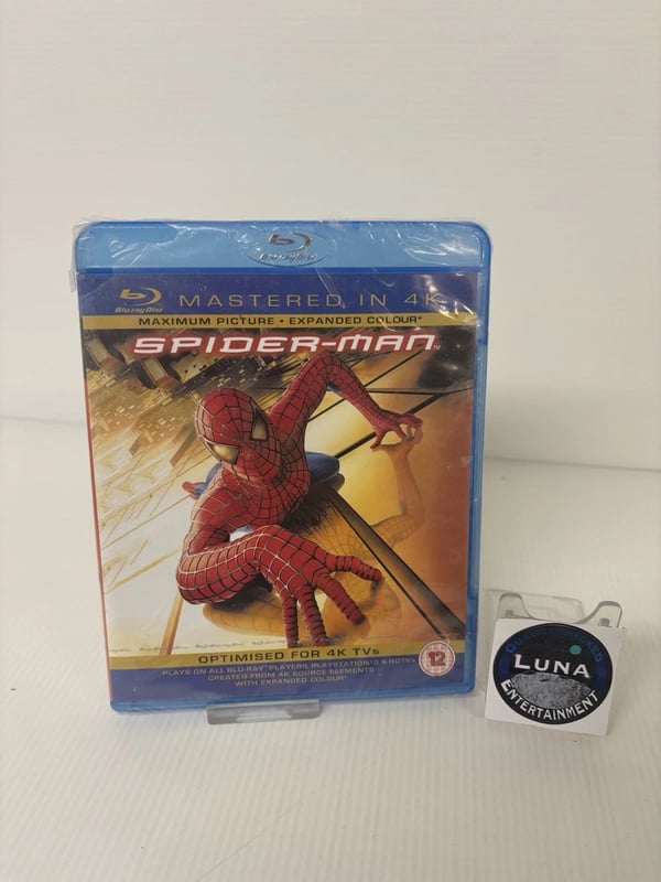 SPIDERMAN BLU RAY MASTERED IN 4K EXPANDED COLOR REGION ABC Brand New