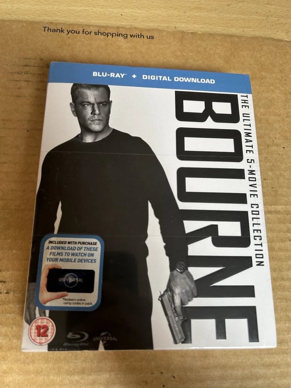 Bourne: The Ultimate 5Movie Collection Bluray Box Set + Slipcase Brand New
