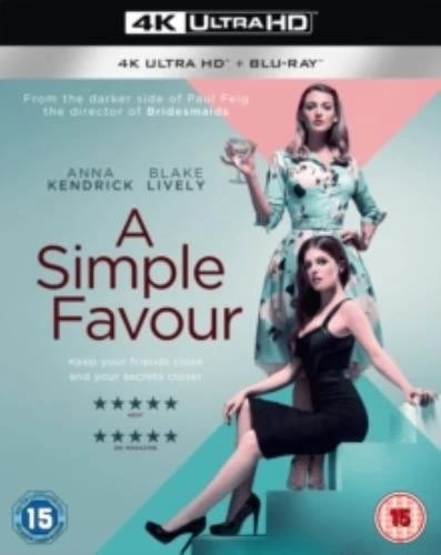 A Simple Favour 4K UHD Blu Ray Region free Brand New