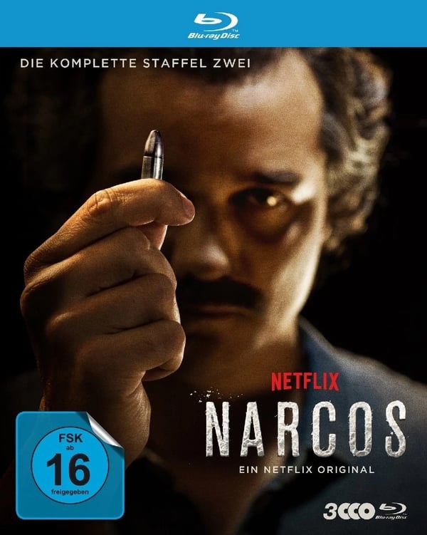 Narcos Staffel 2 (Bluray) Moura, Wagner, Pascal, Pedro, Holbrook, Boyd Brand New