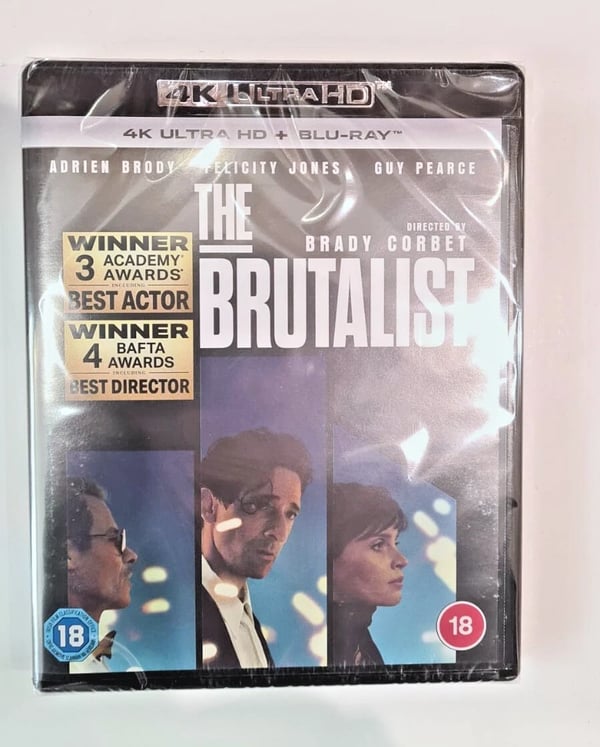 4K UHD BLURAY THE BRUTALIST STOCK Brand New