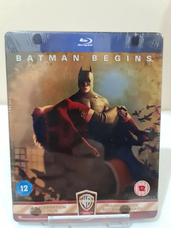 BATMAN BEGINS BLURAY STEELBOOK , Brand New