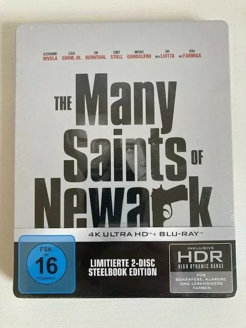 THE MANY SAINTS OF ARK 4K UHD STEELBOOK / REGION FREE / (german import) Brand New