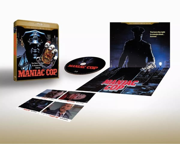 MANIAC COP 1988 / LTD EDITION / POSTER / CARDS / Bruce Campbell RB Bluray Brand New