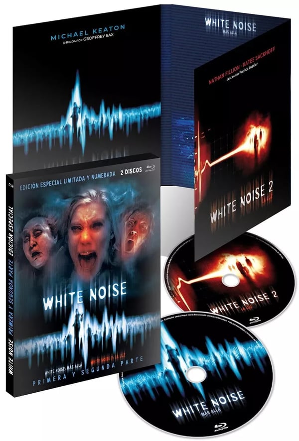 WHITE NOISE 1 & 2 2 Disc Ltd Edition / Patrick Swayze Region A B C Bluray Brand New