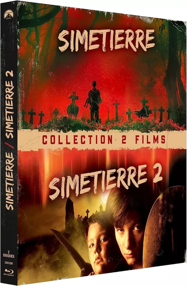 PET SEMATARY 1 & 2 Fred Gwynne / Edward Furlong / I II Region B Blu Ray Brand New