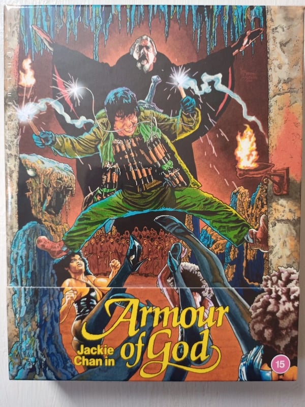 ARMOUR OF GOD (1986): JACKIE CHAN. BLURAY DELUXE COLLECTOR'S EDITION. . Brand New