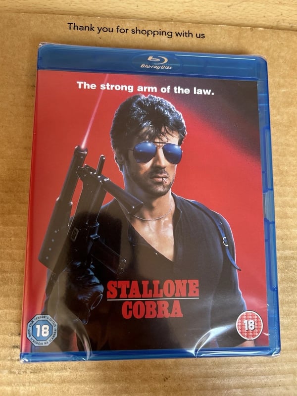 Cobra (1986) Rare Reg Free Bluray Sylvester Stallone Brand New