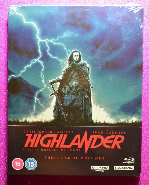 4K Highlander 4K Steelbook Bluray Brand New