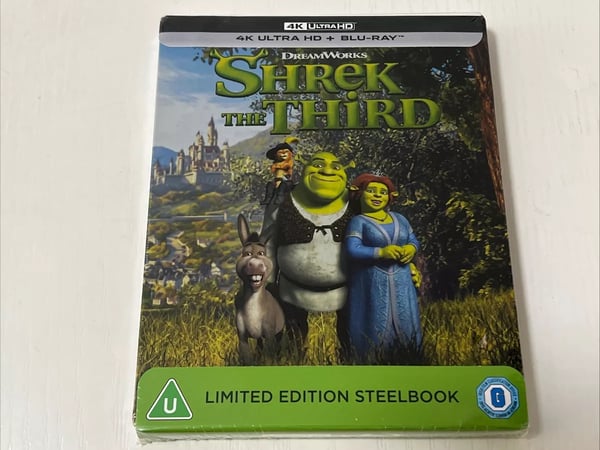 Shrek The Third 4K UHD Bluray SteelBook U.K. Exclusive Brand New