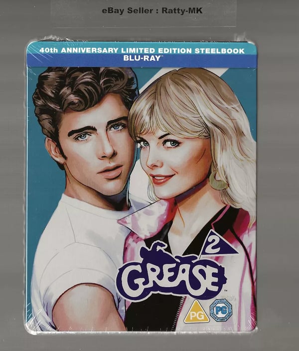GREASE 2 BLU RAY STEELBOOK Brand New
