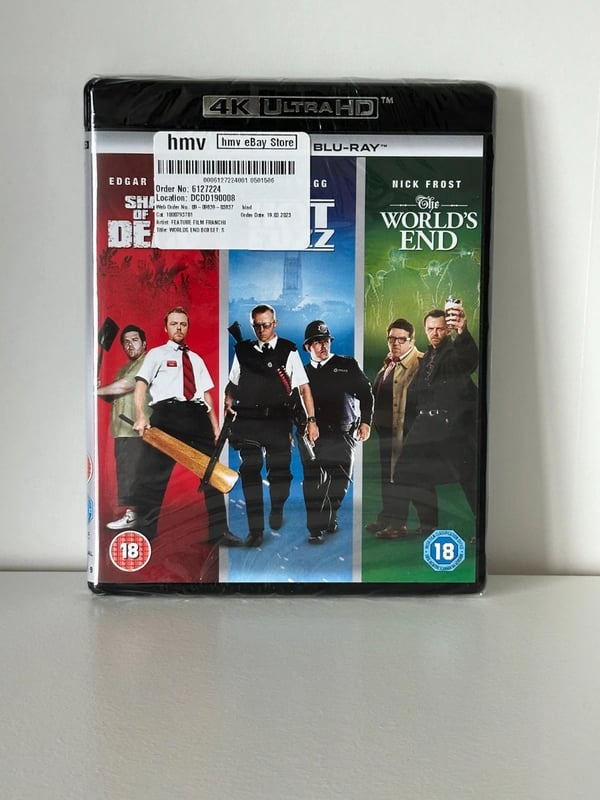 Cornetto Trilogy Shaun of the Dead / Hot Fuzz / World's End 4K / Blu Ray Brand New