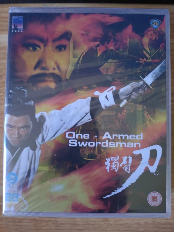 OneArmed Swordsman 88 Films blu ray 88 Asia Collection Brand New