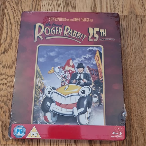 Who Framed Roger Rabbit 25th Anniversary Blu Ray Steelbook (Zavvi) ( Brand New