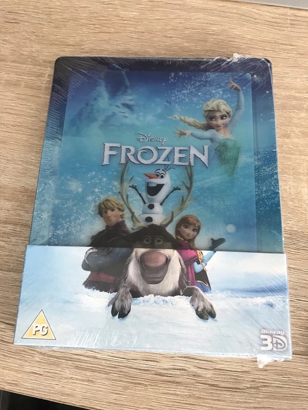 Frozen (Bluray & Bluray 3D) (Zavvi Lenticular Steelbook) Disney Classics Brand New