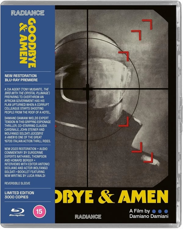 GOODBYE & AMEN LIMITED EDITION BLURAY Damiano Damiani Movie Film R2 Brand New GOODBYE & AMEN LIMITED EDITION BLURAY Damiano Damiani Movie Film R2 Brand New