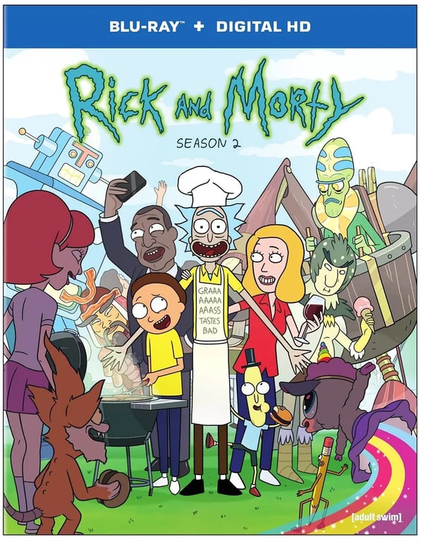 RICK AND MORTY : SEASON TWO 2 Blu Ray & Region free Brand New