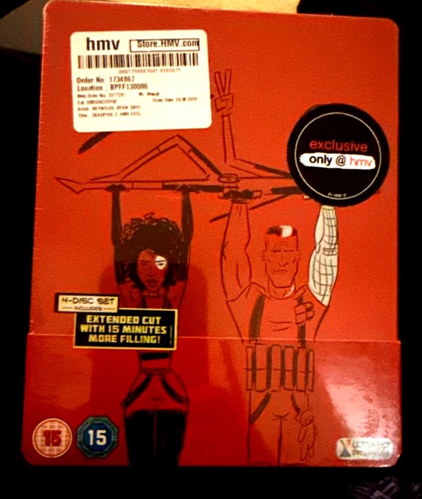 Deadpool 2 [Bluray 4K UltraHD 4 Disc Set] Steelbook Edition Brand New
