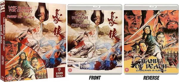 LAST HURRAH FOR CHIVALRY & HAND OF DEATH TWO FILMS BY JOHN WOO Bluray Reles Brand New
