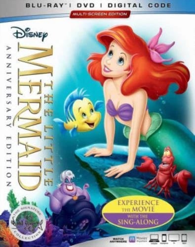 LITTLE MERMAID 30TH ANNIVERSARY SIGNATURE COLL Region A Blu Ray,US Import Brand New
