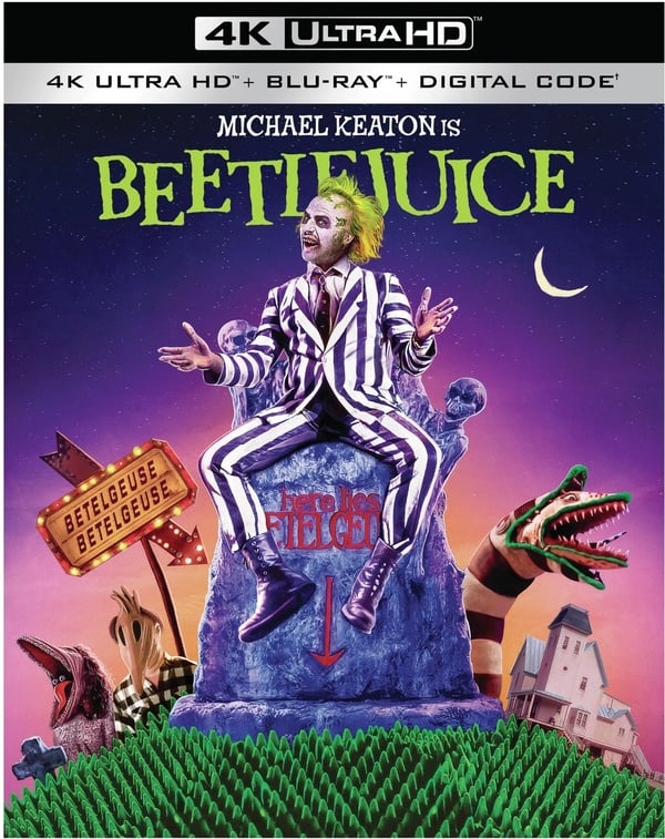 Beetlejuice 4K UHD (4K UHD Bluray) Michael Keaton Alec Baldwin Geena Davis Brand New