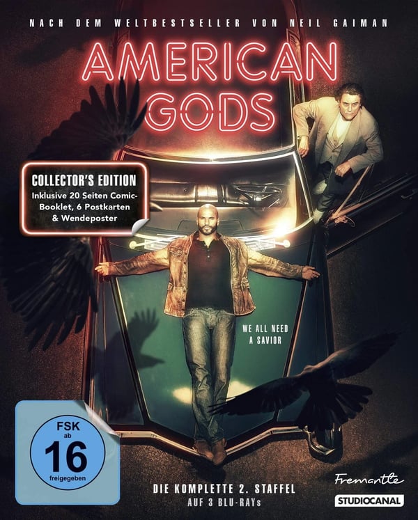 American Gods 2. Staffel. Collector's Edition (Bluray) McShane Ian Whittle Brand New