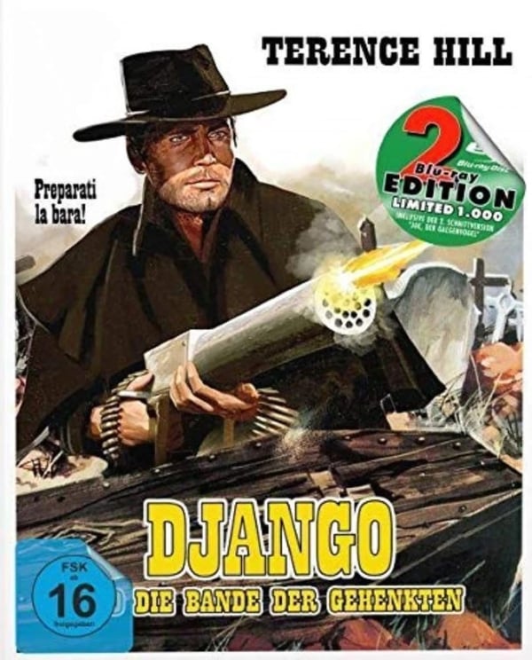 Django und die Bande der Gehenkten Mediabook Cover B (Bluray) Hill Terence Brand New