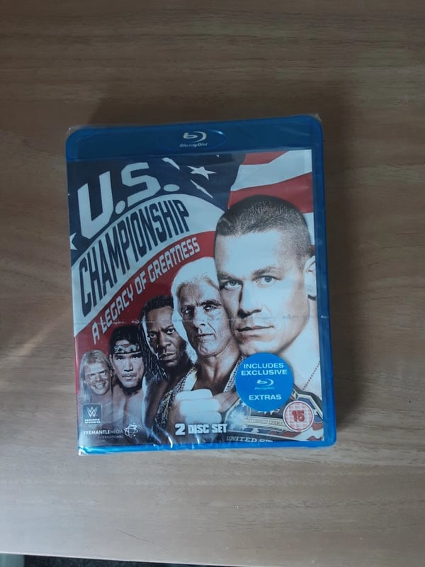 Brand WWE US Championship a Legacy of Greatness BluRay Brand New