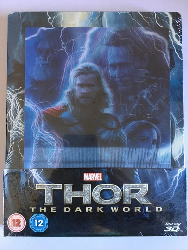 Thor The Dark World (Lenticular Steelbook 3D Bluray, 2014) Brand New