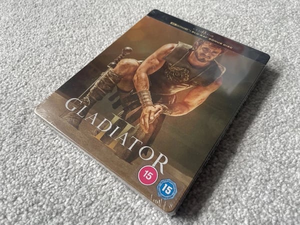 GLADIATOR 2 4K ULTRA HD + BLURAY STEEEBOOK Brand New