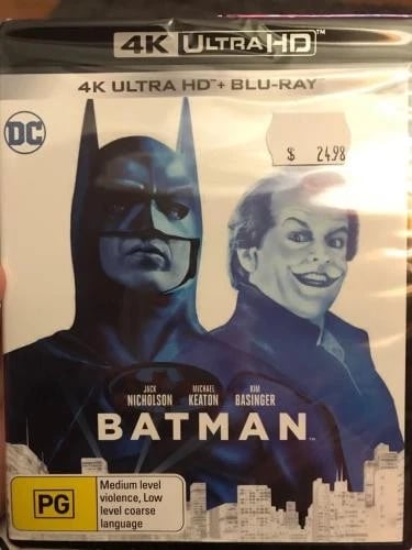 BATMAN BD 4K UHD/BD 4K UHD (Blu Ray) Region free Brand New