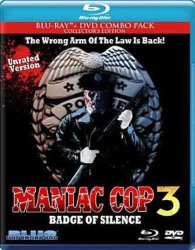 MANIAC COP 3: BADGE OF SILENCE Region free Blu Ray Brand New