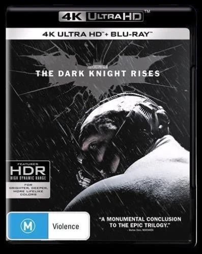 THE DARK KNIGHT RISES (4K UHD/BLURAY) 4K UHD (Blu Ray) Region free Brand New